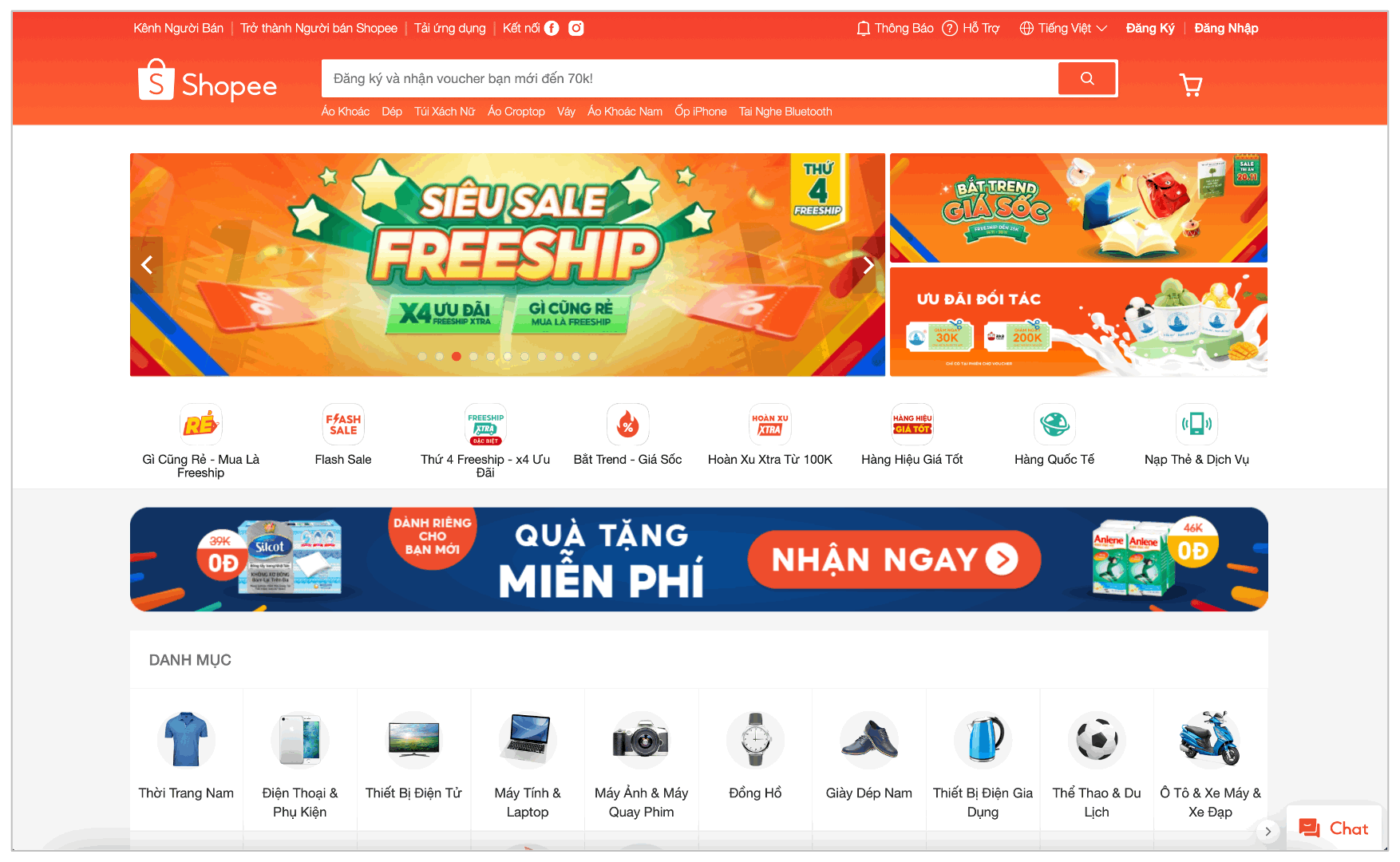 tạo gian hàng trên shopee